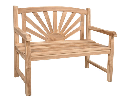 Bank MARISA 2-Sitzer Teak Gartenbank Garten Terrasse Sitzbank Parkbank Holz Holz