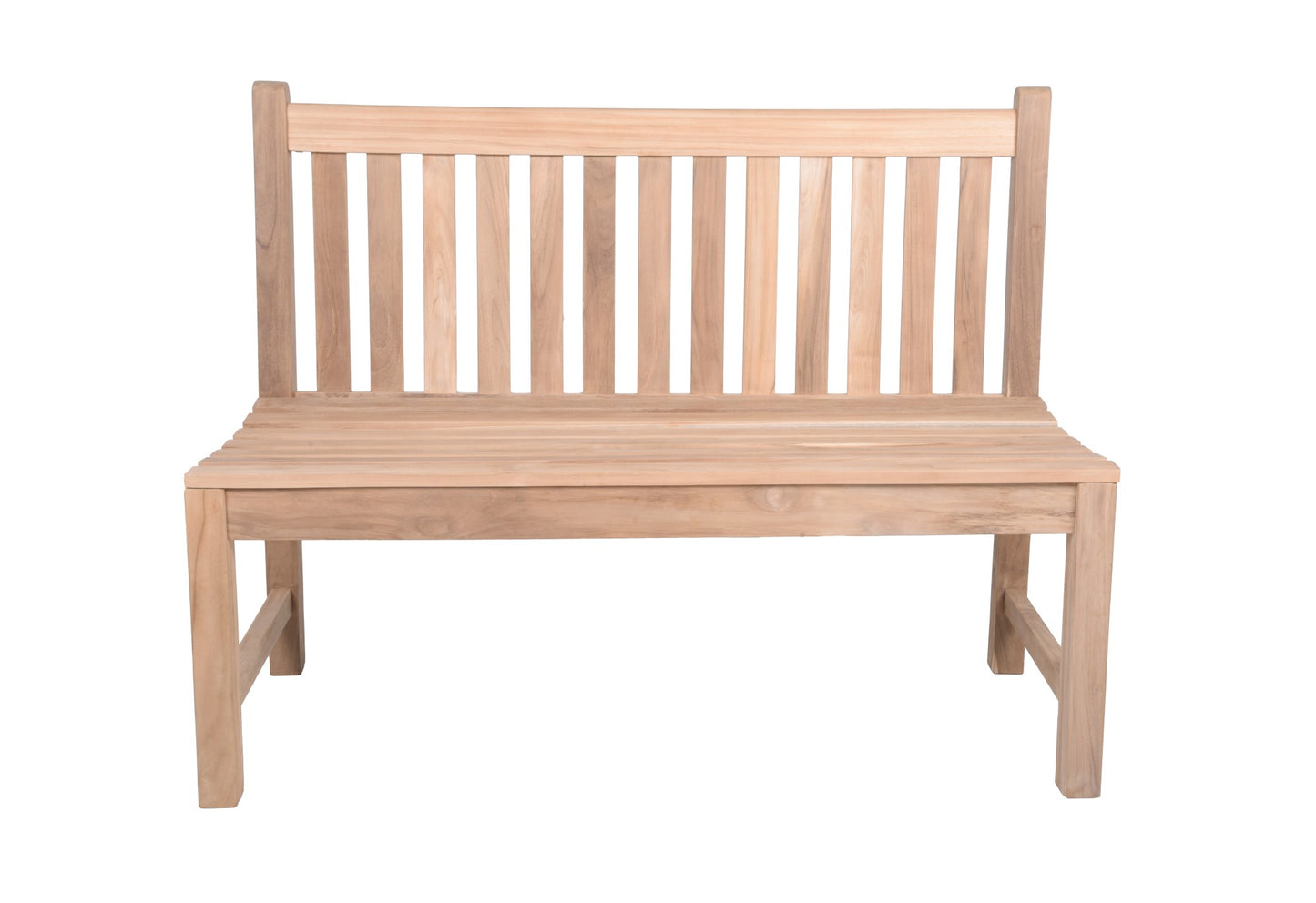 Bank Solo 2-Sitzer Sitzbank Parkbank Gartenbank Outdoor Garten Möbel Teak Holz