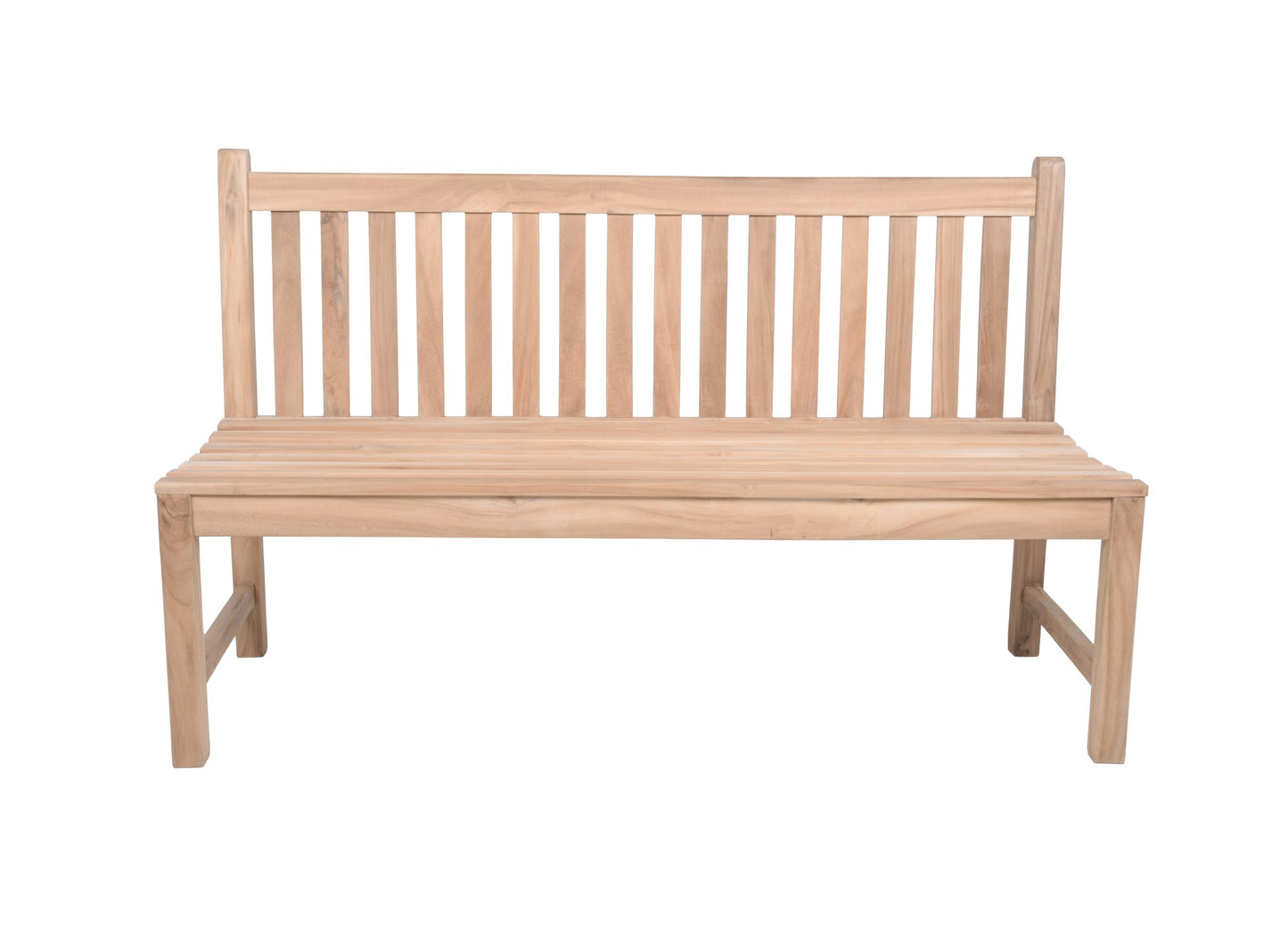 Bank Solo 3-Sitzer Sitzbank Parkbank Gartenbank Outdoor Garten Möbel Teak Holz