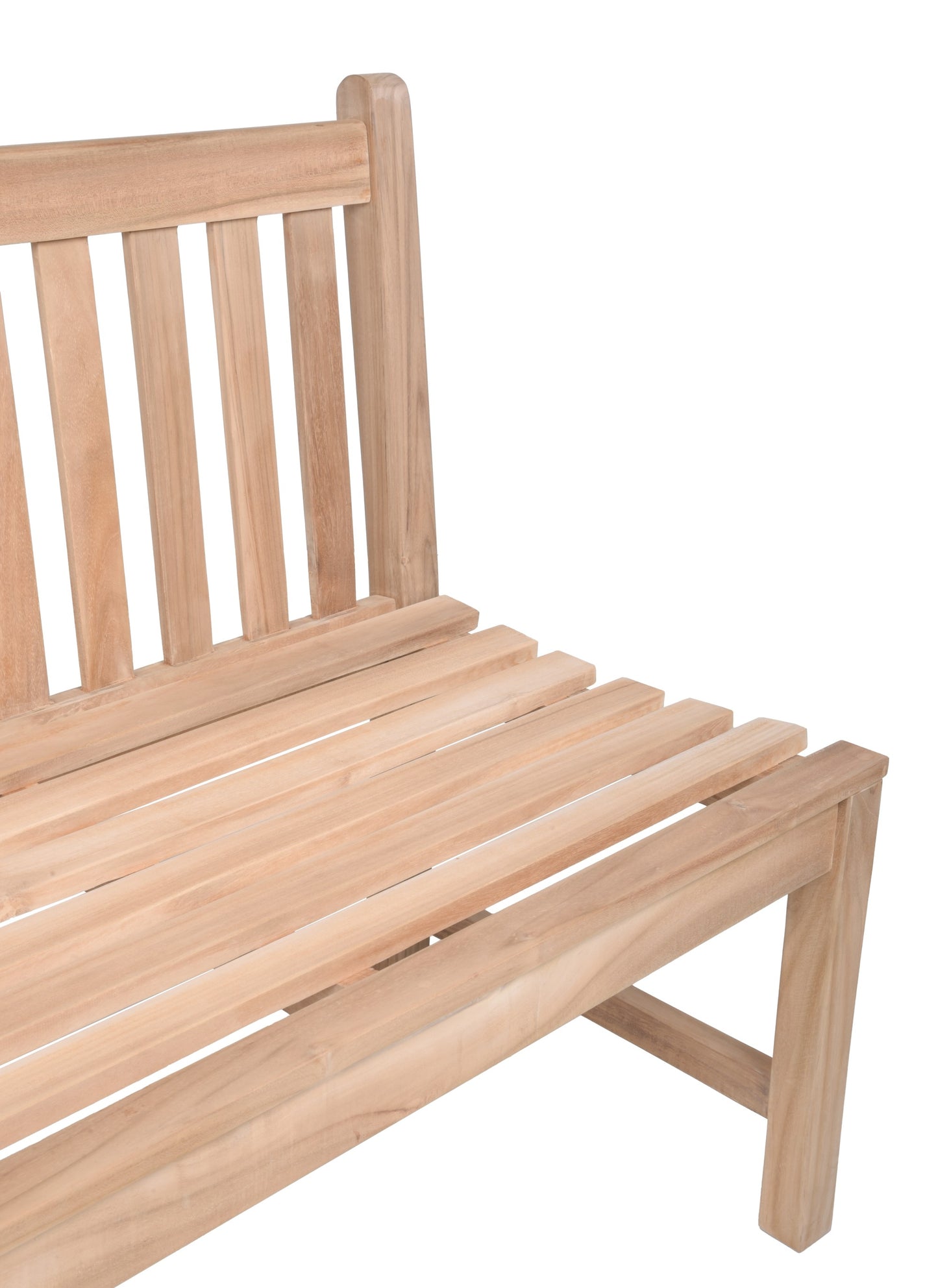 Bank Solo 3-Sitzer Sitzbank Parkbank Gartenbank Outdoor Garten Möbel Teak Holz