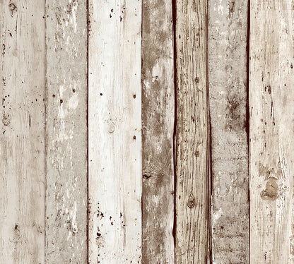 A.S. Création Tapete Holzoptik Beige 942192 Wandtapete Folie selbstklebend