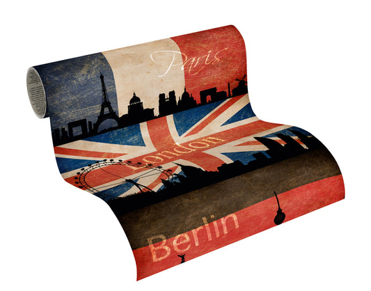 A.S. Création Tapete Rot 942491 Wandtapete Folie selbstklebend Tapete Vinyl