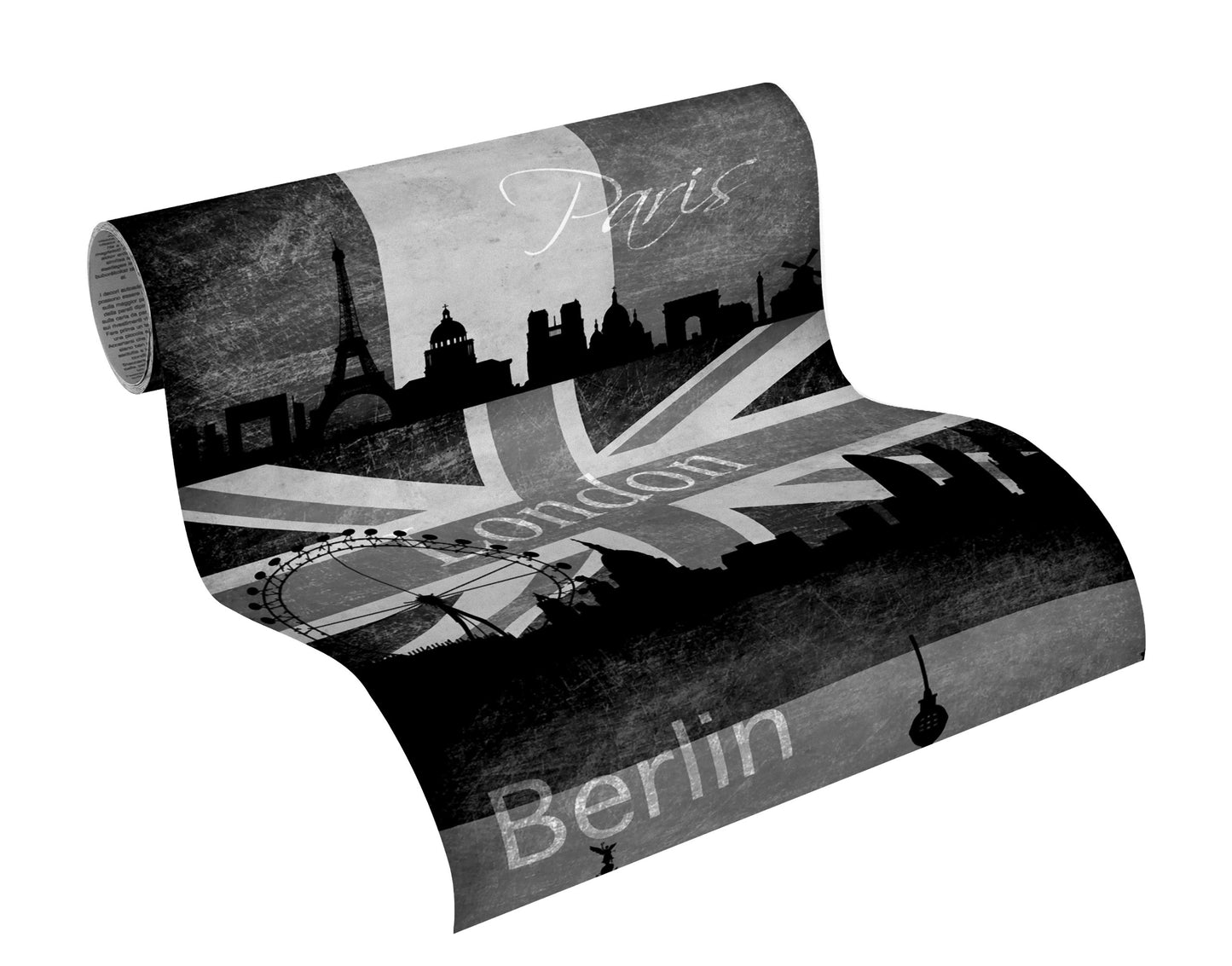 A.S. Création Tapete Schwarz 942492 Wandtapete Folie selbstklebend Tapete Vinyl