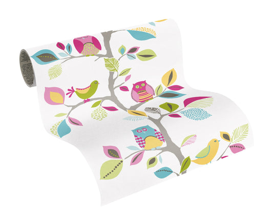 A.S. Création Vogeltapete Bunt 942561 Wandtapete Folie selbstklebend Tapete