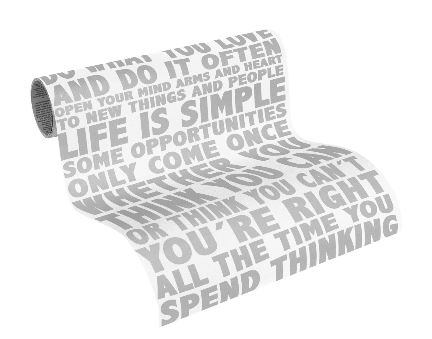 A.S. Création Tapete Silber 942592 Wandtapete Folie selbstklebend Tapete Vinyl