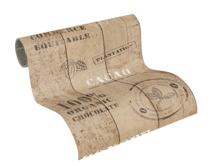 A.S. Création Tapete Beige 942771 Wandtapete Folie selbstklebend Tapete Vinyl