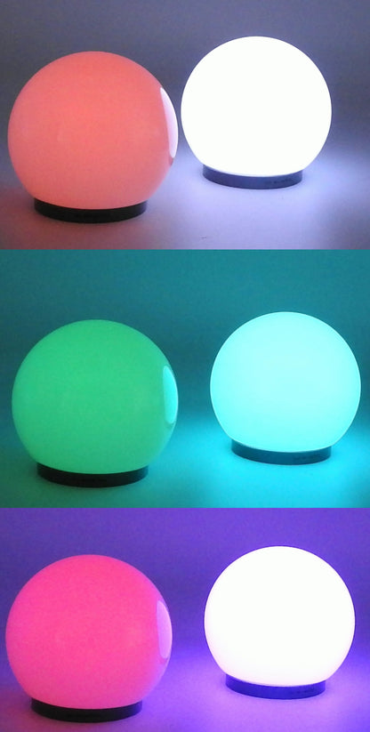 2x LED Gartenleuchte Garten Lampe Kugel Deko Gartenlampe rund Set Gartenkugel