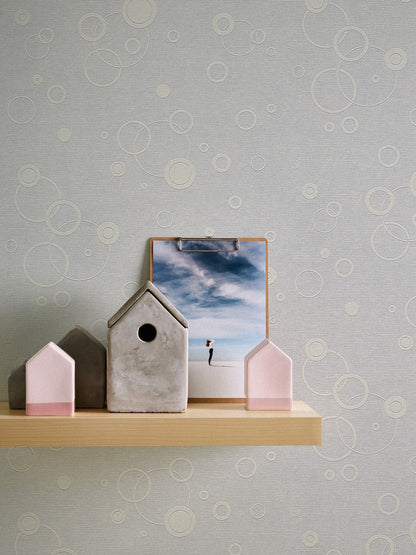 Geometrische Tapete Weiß Vliestapete 949011 Wandtapete mit Punkten A.S. Création Tapete