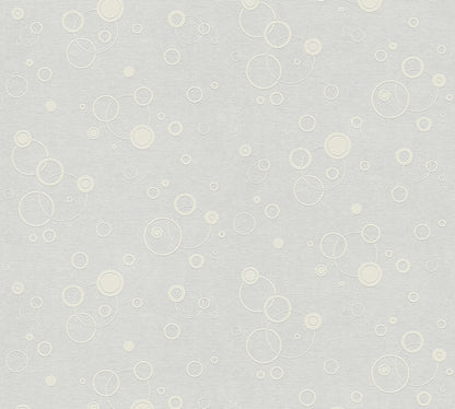 Geometrische Tapete Weiß Vliestapete 949011 Wandtapete mit Punkten A.S. Création Tapete