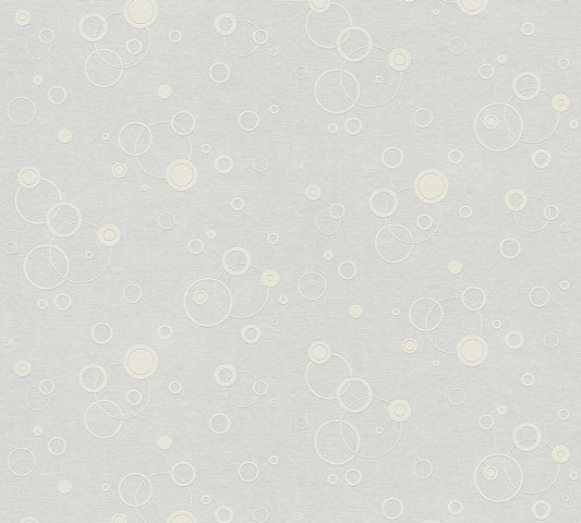 Geometrische Tapete Weiß Vliestapete 949011 Wandtapete mit Punkten A.S. Création Tapete
