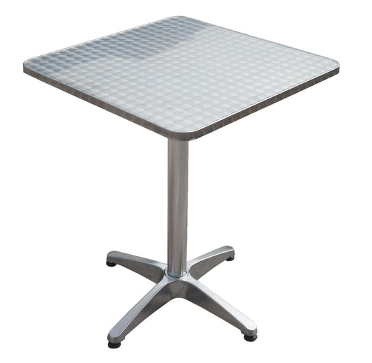 Alu Stehtisch Bistro Tisch 60x60 klappbar Gartentisch Garten Terrasse Aluminium