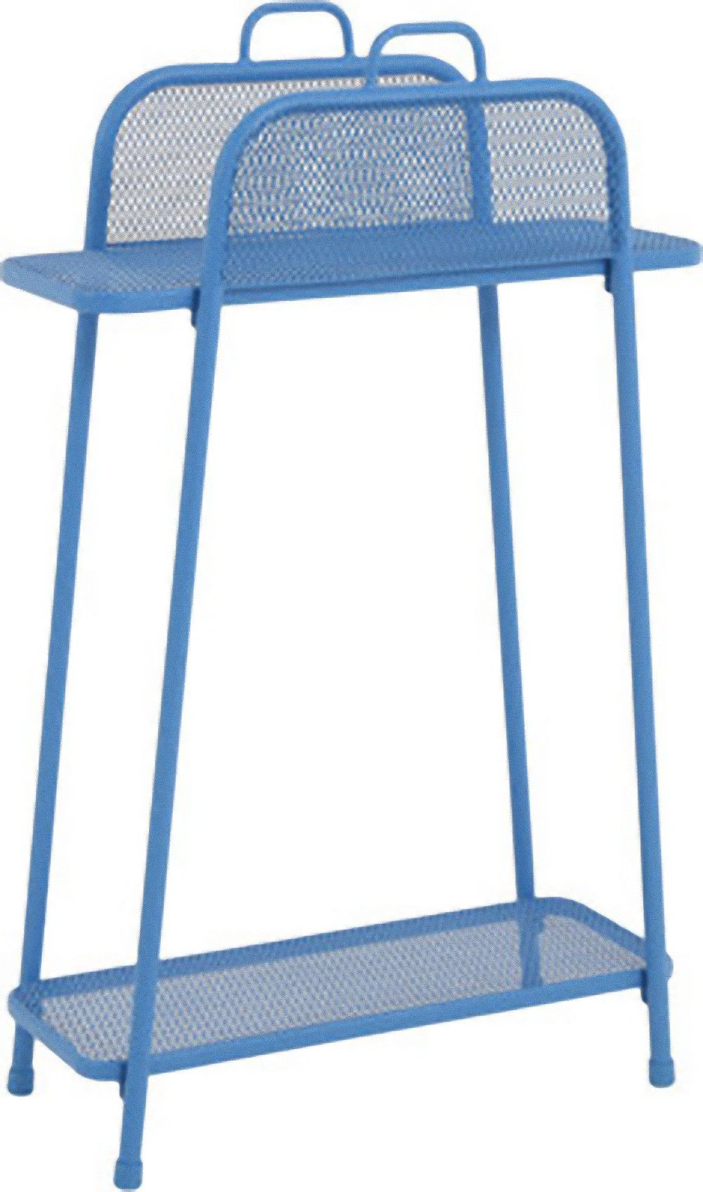 Metall Balkonregal blau Balkon Garten Terrasse Regal Standregal Möbel Tisch