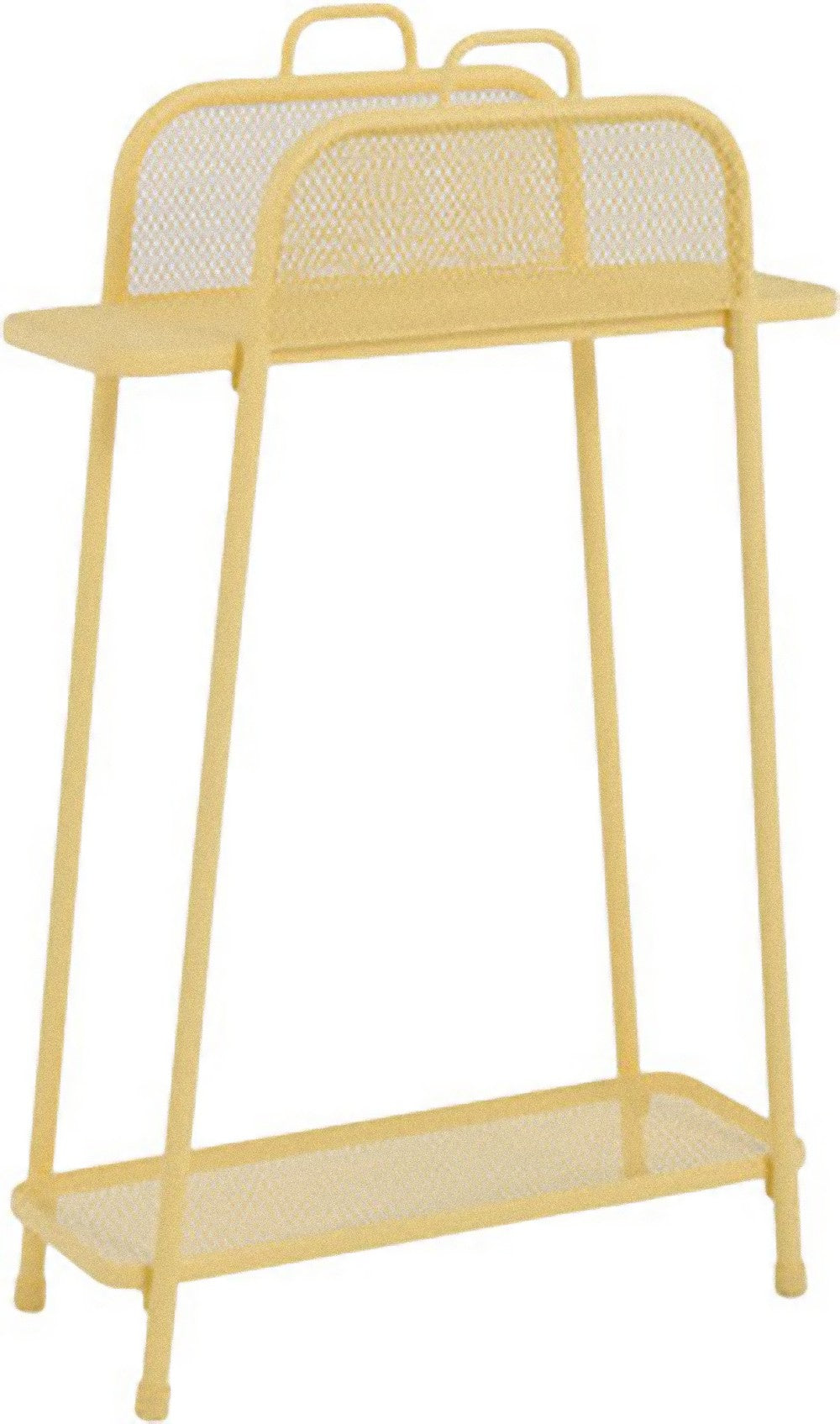 Metall Balkonregal gelb Balkon Garten Terrasse Regal Standregal Möbel Tisch
