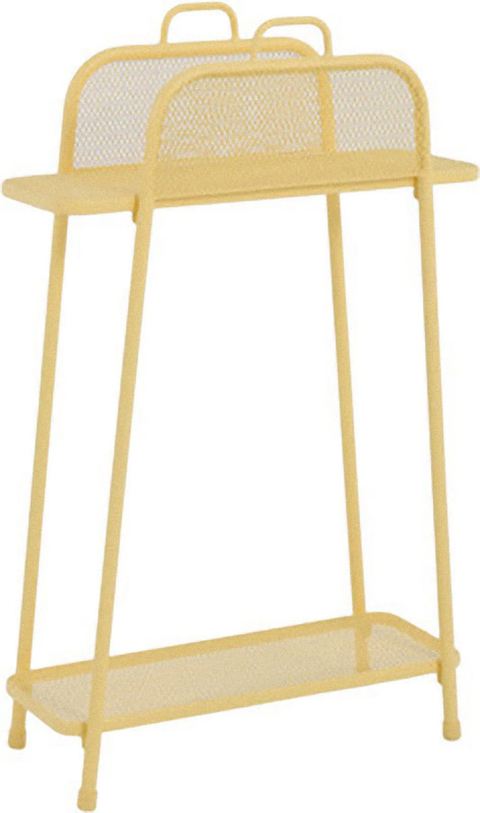 Metall Balkonregal gelb Balkon Garten Terrasse Regal Standregal Möbel Tisch