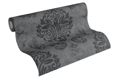 A.S. Création Barocktapete Barock Schwarz 953723 Tapete Memory 3 Wandtapete