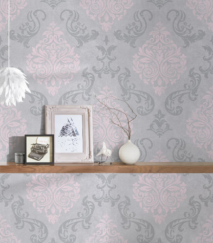 A.S. Création Barocktapete Barock Rosa 953726 Tapete Memory 3 Wandtapete Design