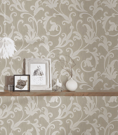 A.S. Création Barocktapete Barock Beige 954901 Tapete Tessuto Wandtapete Design