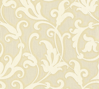 A.S. Création Barocktapete Barock Gelb 954902 Tapete Tessuto Wandtapete Design