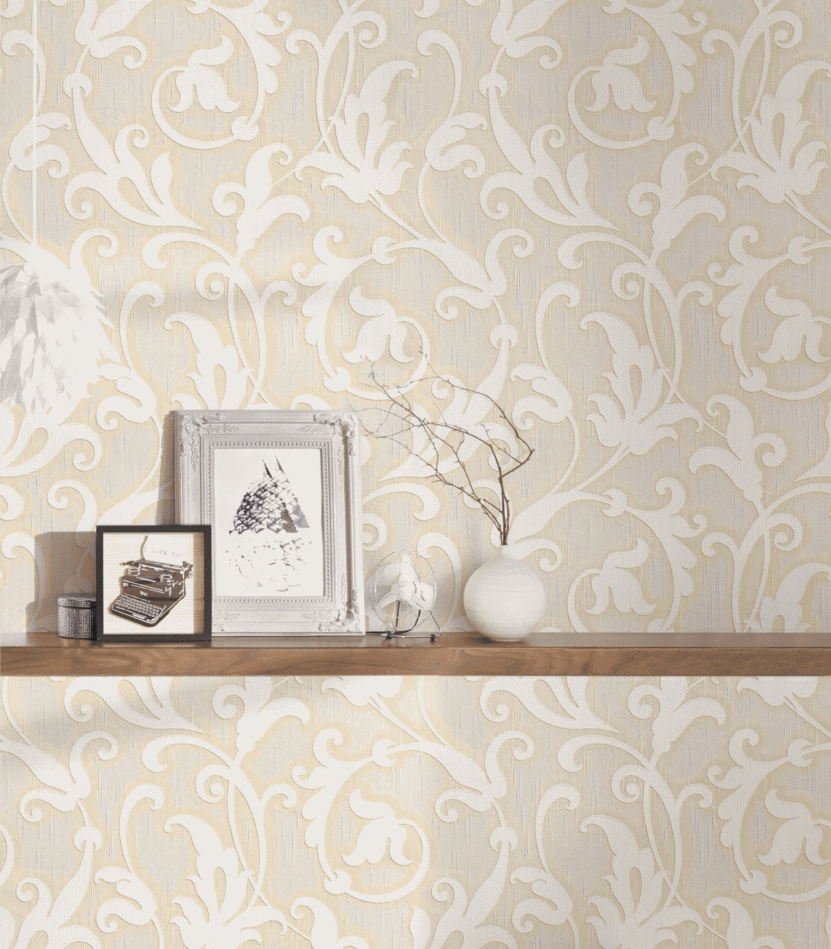 A.S. Création Barocktapete Barock Creme 954907 Tapete Tessuto Wandtapete Design