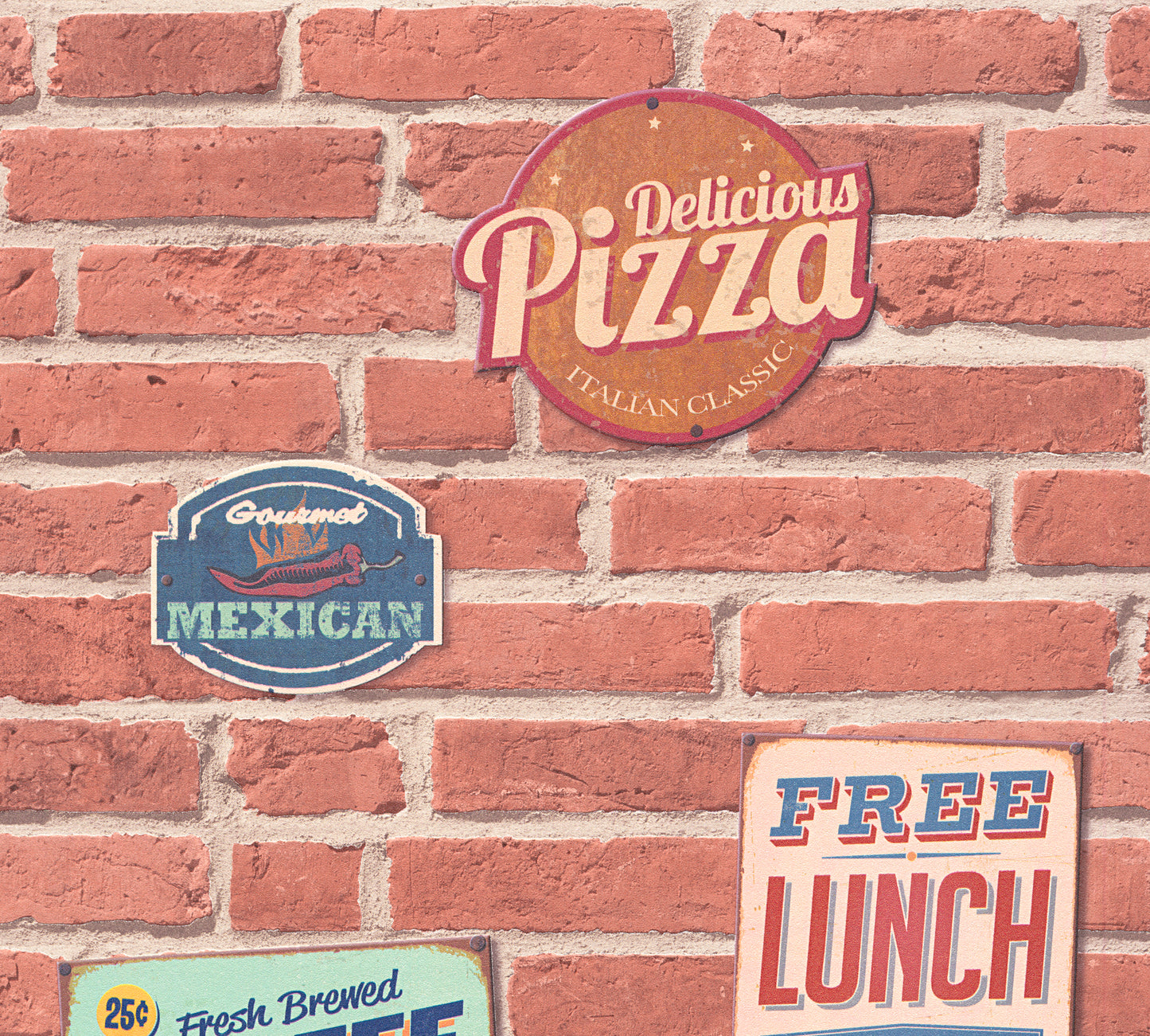 A.S. Création selbstklebende Steintapete Rot Papiertapete 955681 Wandtapete