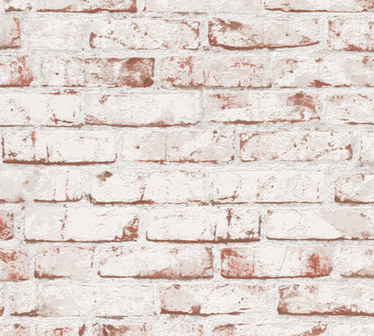 A.S. Création selbstklebende Steintapete Rot Papiertapete 955701 Wandtapete