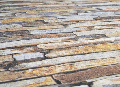 A.S. Création selbstklebende Steintapete Braun Papiertapete 955721 Wandtapete