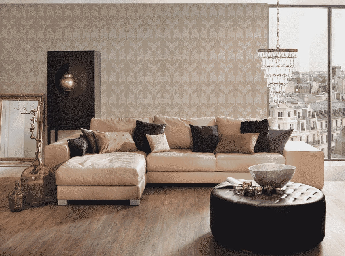 A.S. Création Barocktapete Barock Beige 956281 Tapete Tessuto Wandtapete Design