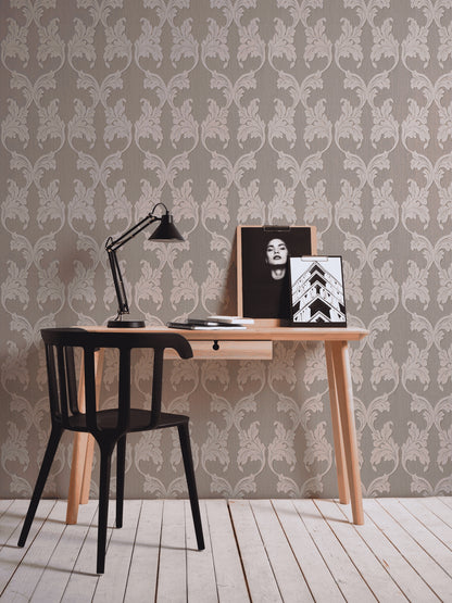 A.S. Création Barocktapete Barock Grau 956286 Tapete Tessuto Wandtapete Design