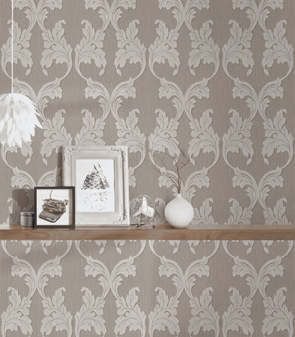 A.S. Création Barocktapete Barock Grau 956286 Tapete Tessuto Wandtapete Design