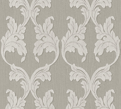 A.S. Création Barocktapete Barock Grau 956286 Tapete Tessuto Wandtapete Design
