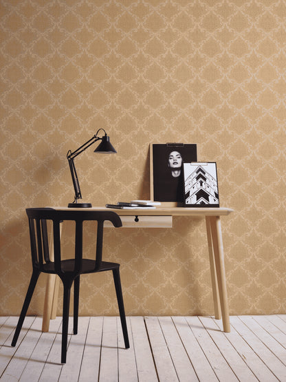 A.S. Création Barocktapete Barock Orange 956293 Tapete Tessuto Wandtapete Design