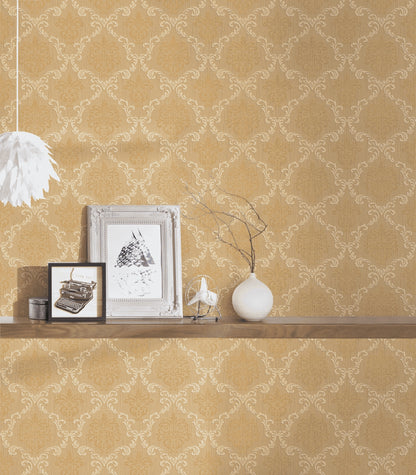 A.S. Création Barocktapete Barock Orange 956293 Tapete Tessuto Wandtapete Design