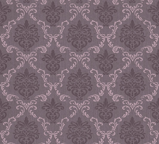 A.S. Création Barocktapete Barock Violett 956295 Tapete Tessuto Wandtapete