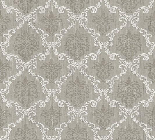 A.S. Création Barocktapete Barock Grau 956296 Tapete Tessuto Wandtapete Design