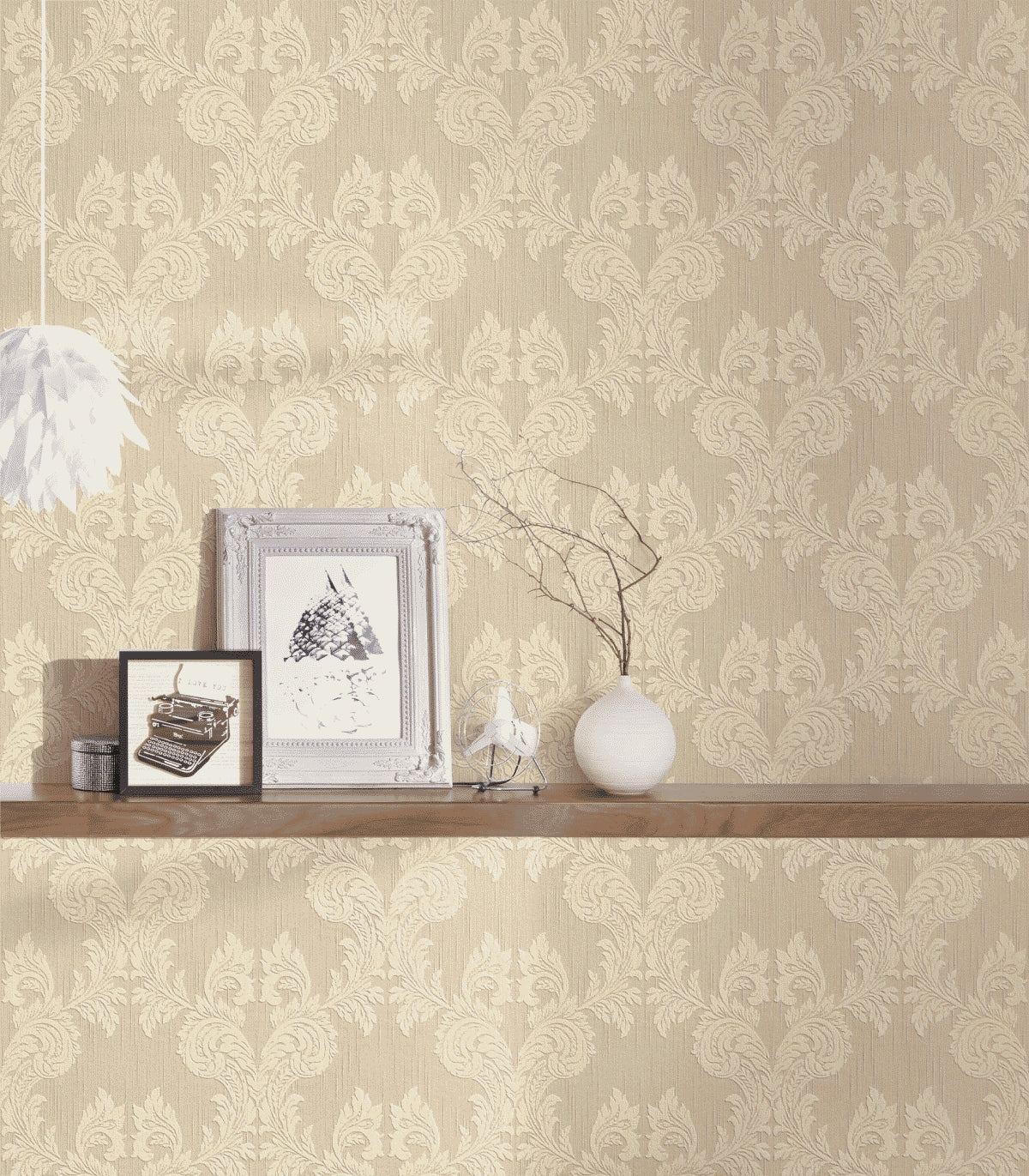 A.S. Création Barocktapete Barock Beige 956302 Tapete Tessuto Wandtapete Design