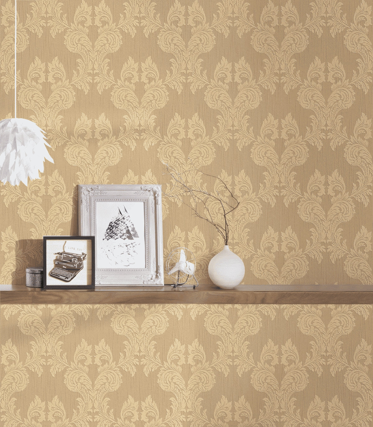A.S. Création Barocktapete Barock Orange 956303 Tapete Tessuto Wandtapete Design
