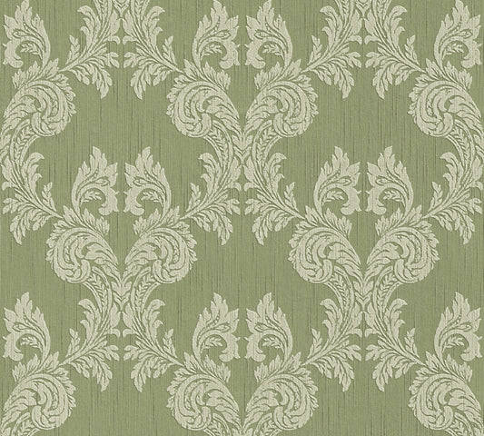 A.S. Création Barocktapete Barock Grün 956304 Tapete Tessuto Wandtapete Design