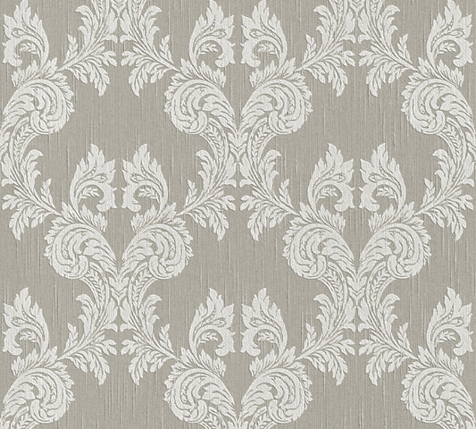 A.S. Création Barocktapete Barock Grau 956306 Tapete Tessuto Wandtapete Design
