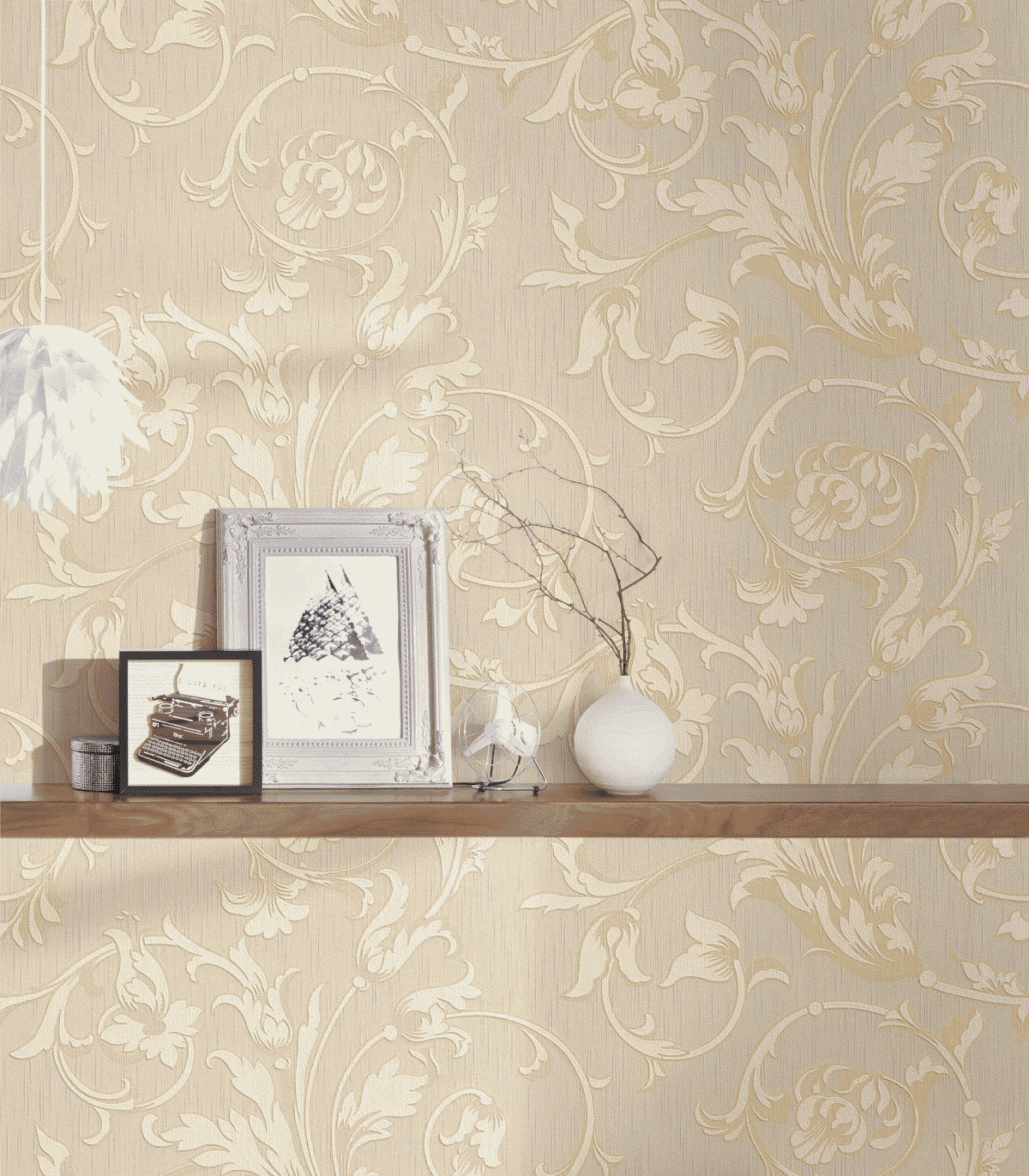 A.S. Création Blumentapete Blumen floral Creme 956332 Tapete Tessuto Wandtapete