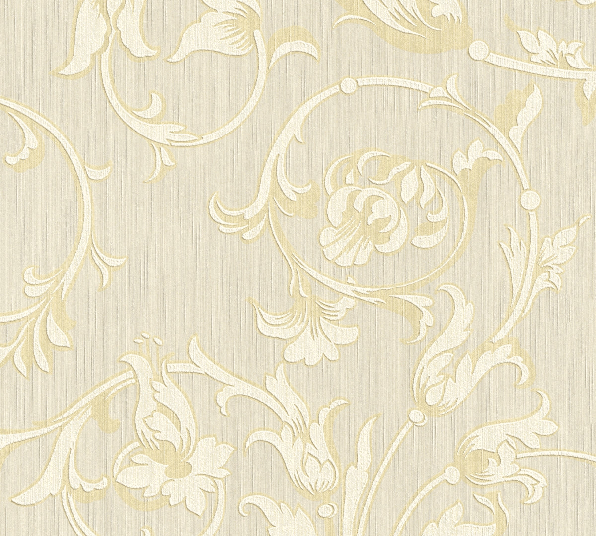 A.S. Création Blumentapete Blumen floral Creme 956332 Tapete Tessuto Wandtapete