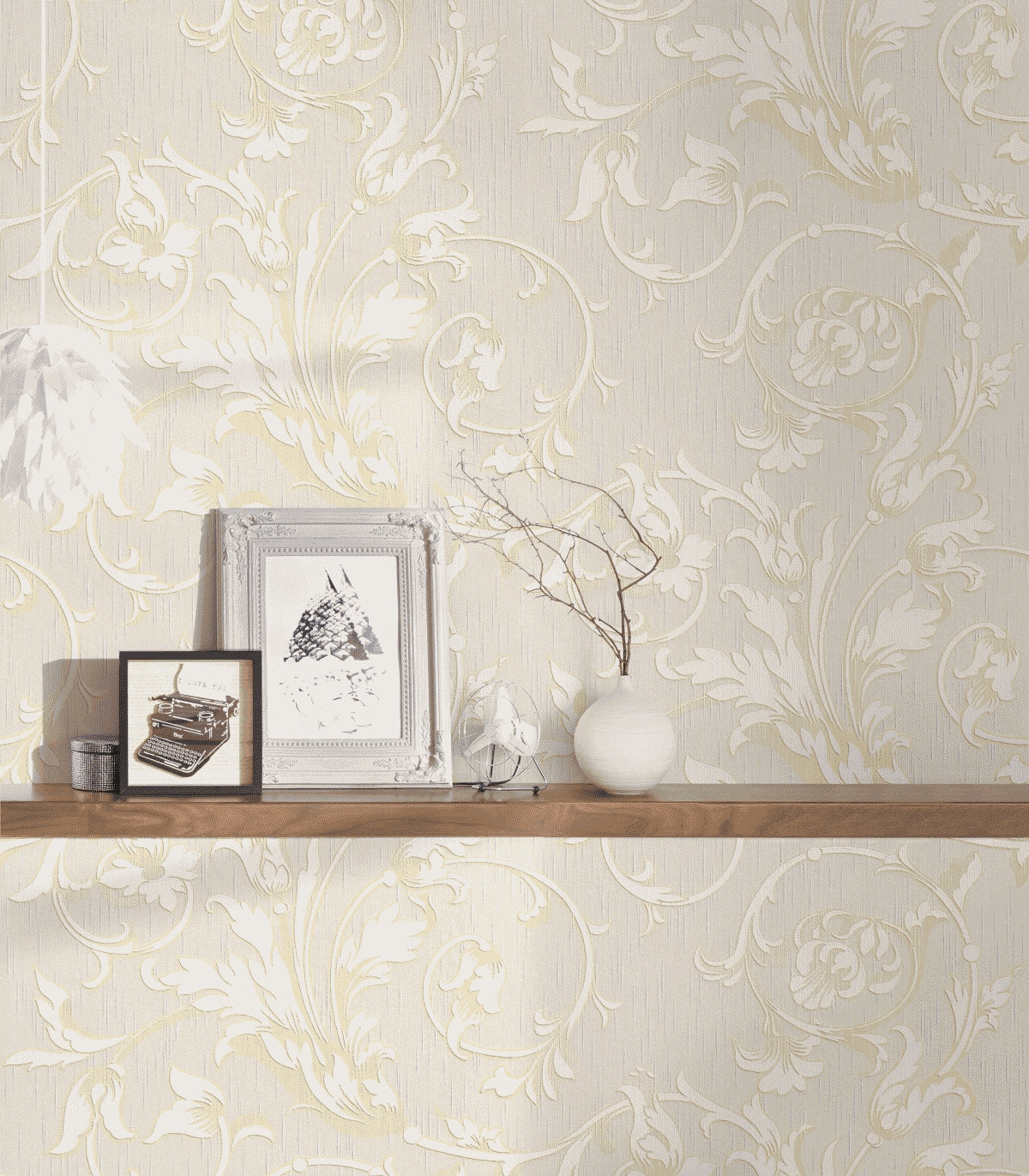 A.S. Création Blumentapete Blumen floral Creme 956337 Tapete Tessuto Wandtapete