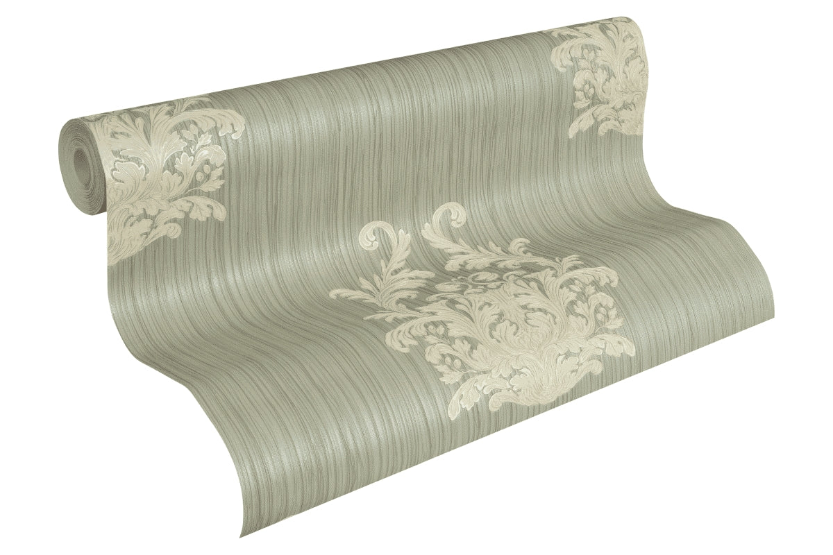A.S. Création Barocktapete Barock Grün 958612 Tapete Nobile Wandtapete Design