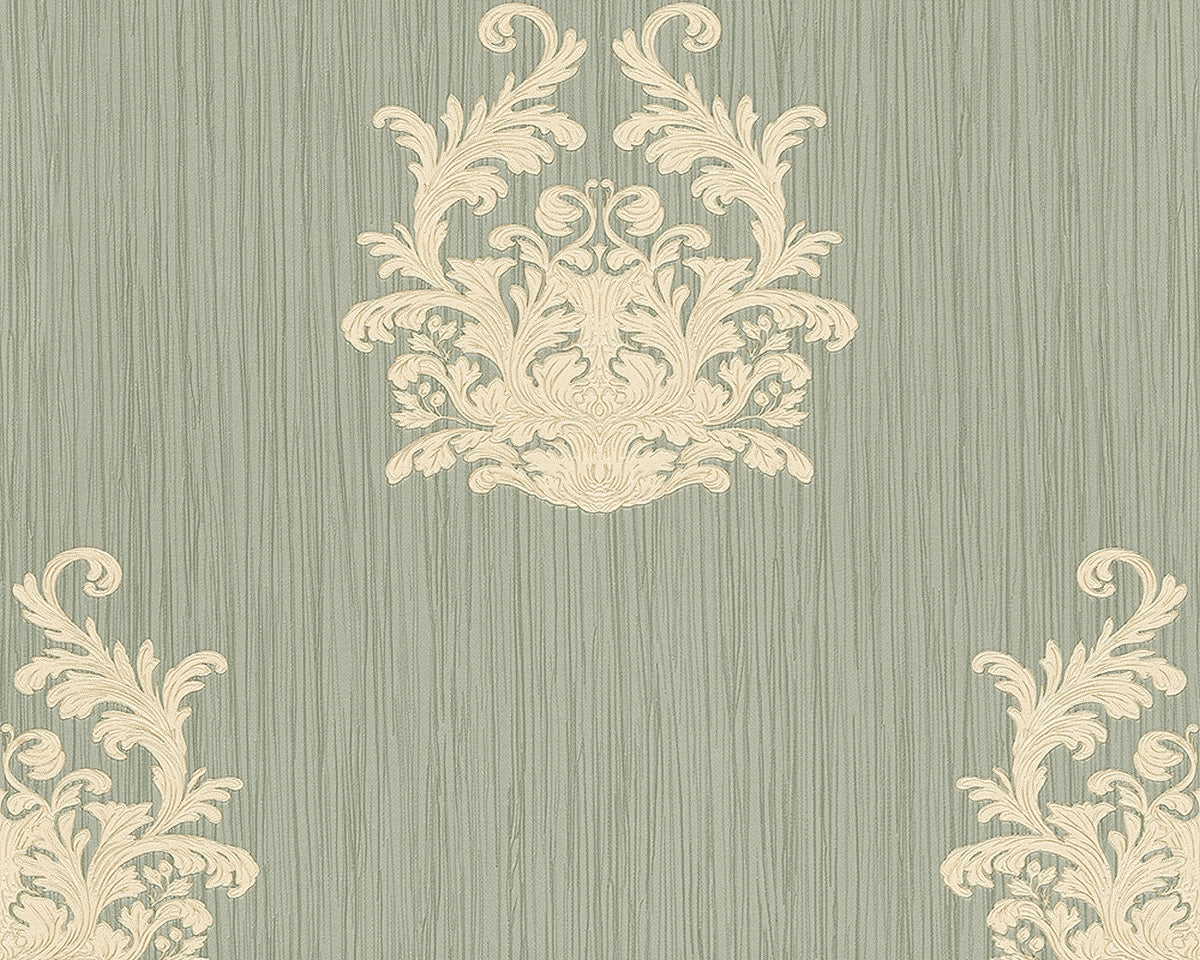 A.S. Création Barocktapete Barock Grün 958612 Tapete Nobile Wandtapete Design