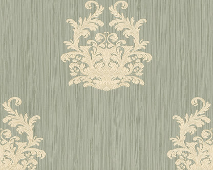 A.S. Création Barocktapete Barock Grün 958612 Tapete Nobile Wandtapete Design