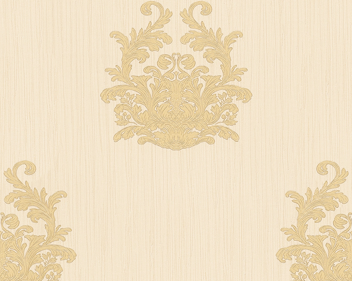 A.S. Création Barocktapete Barock Creme 958614 Tapete Nobile Wandtapete Design