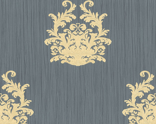 A.S. Création Barocktapete Barock Blau 958615 Tapete Nobile Wandtapete Design