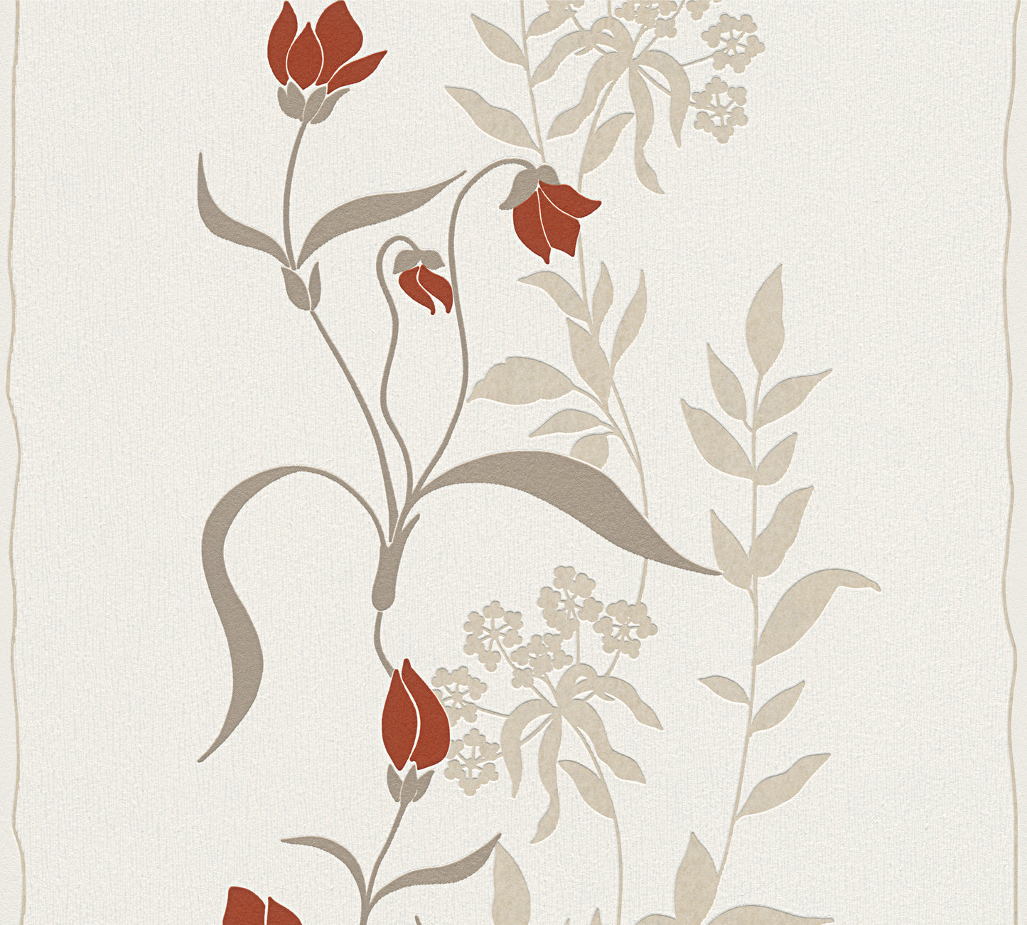 A.S. Création Blumentapete Creme Vliestapete 958741 Wandtapete Tapete