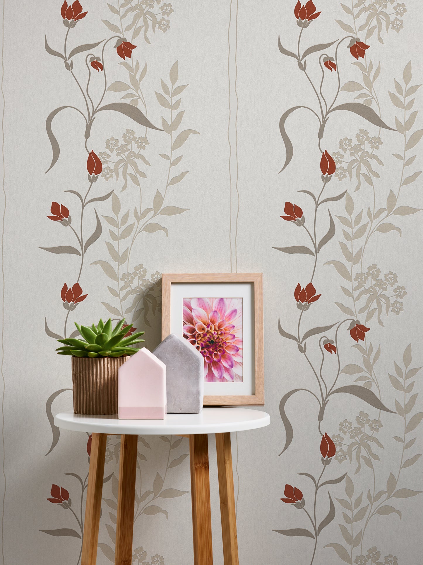A.S. Création Blumentapete Creme Vliestapete 958741 Wandtapete Tapete