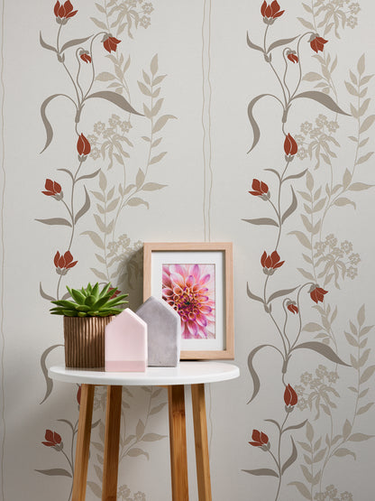A.S. Création Blumentapete Creme Vliestapete 958741 Wandtapete Tapete