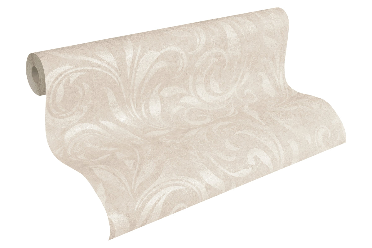 A.S. Création Unitapete Uni einfarbig Creme 959401 Tapete Nobile Wandtapete